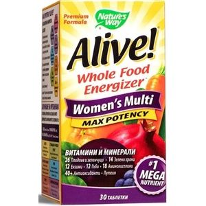 Nature's Way Alive Women's Multi Max Potency, 30 таблетки, Nature's Way (12064)