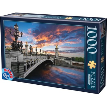 D-Toys - Puzzle Alexanders Bridge, Paris, France - 1 000 piese