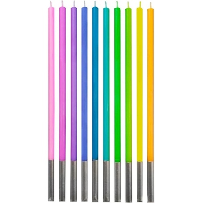 GoDan Narozeninové svíčky pastelové dlouhé 14 5 cm – Zbozi.Blesk.cz