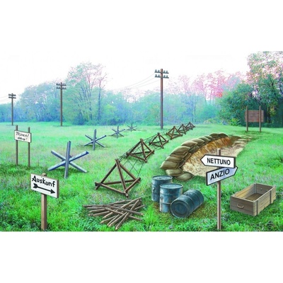 Italeri Model Kit doplňky 6049 WWII BATTLEFIELD ACCESSORIES 33-6049 1:72