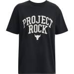 Under Armour Дамска тениска Under Armour Project Rock Heavyweight Campus T-Shirt Womens - Black