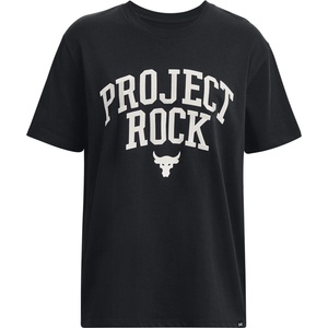 Under Armour Дамска тениска Under Armour Project Rock Heavyweight Campus T-Shirt Womens - Black