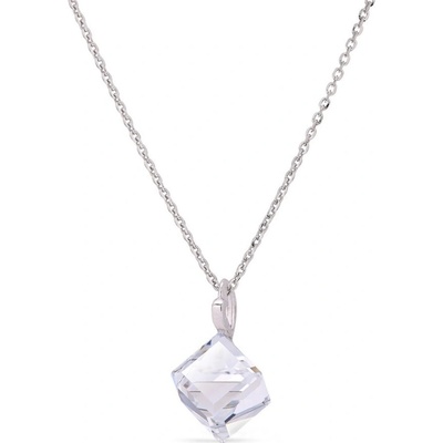 Spark se Swarovski Elements bílá kostka krystal 8065