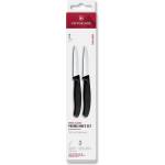 Victorinox Комплект ножове SWISS CLASSIC 8 cm, гладко и назъбено острие, комплект от 2 бр. , черен, пластмаса, Victorinox (VN674932)