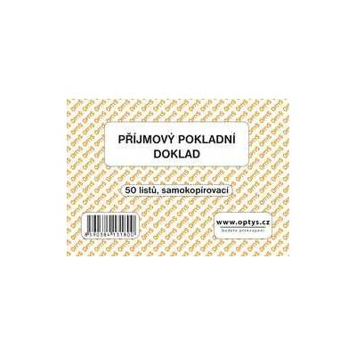 Optys 1318 Příjmový doklad A6, jednoduchý, samopropisovací, 50 listů