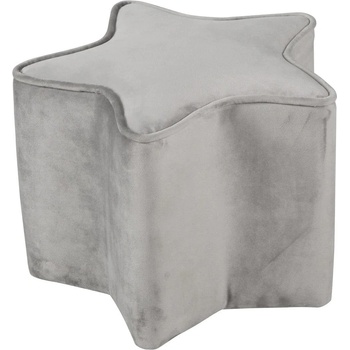 Roba Светлосиво кадифено бебешко пуфче Lil Sofa - Roba (450131GA)