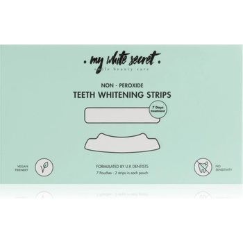 My White Secret Non - Peroxide Teeth Whitenings Strips избелващи ленти за зъби 7 бр