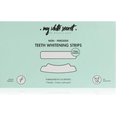 My White Secret Non - Peroxide Teeth Whitenings Strips избелващи ленти за зъби 7 бр