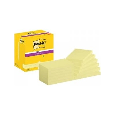 Post-it Super Sticky Notes 76x127mm (654-12SSCY) yellow (12x90)