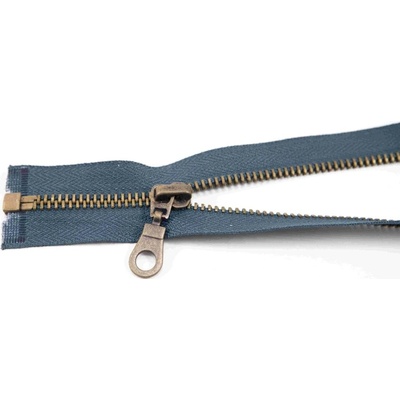 Deliteľný kovový starokovový zips č.5 viac farieb - dĺžka (30 - 100 cm) 80 cm tmavo šedá