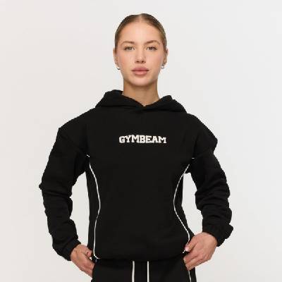 GymBeam Дамски суичър Varsity Black M