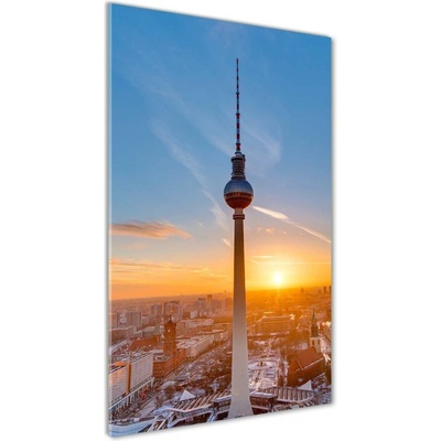 Vertikálny foto obraz sklo tvrdené Televízna veža 50x100 cm