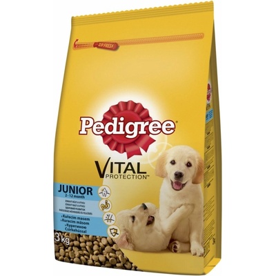Pedigree Junior kuřecí s rýží 3 kg
