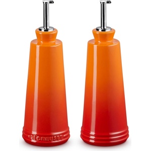 Le Creuset Дозатор за олио SIGNATURE 300 ml, комплект от 2 бр. , FLAME, керамика с глазура, Le Creuset (LECR80842300900003)
