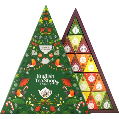 English Tea Shop Adventný kalendár Zelený trojuholník 25 pyramídok