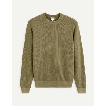 Celio Основен пуловер в цвят каки Celio Vecold Celio | Zelen | МЪЖЕ | S
