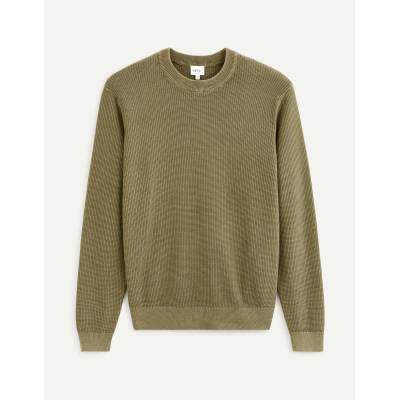 Celio Основен пуловер в цвят каки Celio Vecold Celio | Zelen | МЪЖЕ | S