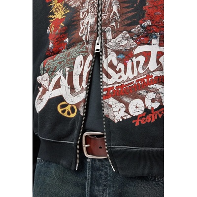 AllSaints суичър с качулка мъжки от памук ROQUE (M027NE)