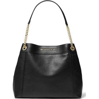 Michael Kors jet set large chain pebbled leather černá