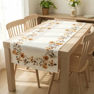 Forbyt ubrus CYH5953GC podzimní rostlinky oranžová 40x90cm obdélník