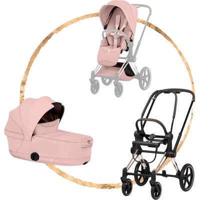 Cybex Kombinovaný Priam Style Rosegold Peach Pink 2026