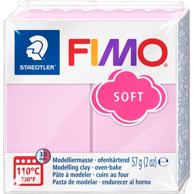 FIMO soft 57g pastel růžová růže