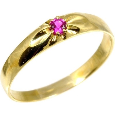 Šperky NM Dámský prsten s rubínem 1529