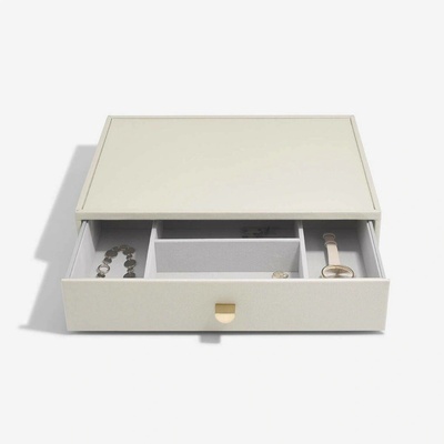Stackers box se šuplíkem na šperky Oatmeal Supersize Accessory Drawer krémová 75817
