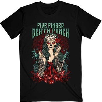 Five Finger Death Punch Риза Lady Muerta Unisex Black XL (FFDPTS18MB04)