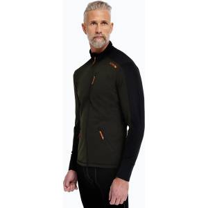 Dovre Мъжки скиорски суитшърт Dovre Midlayer Full Zip khaki