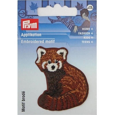 PRYM Nášivka červená panda, nažehľovacia, hnedá