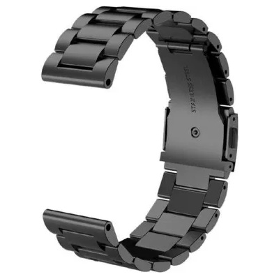 Метална верижка Ka Digital 20mm за Samsung Active /S2, S3, S4/Galaxy 42, Amazfit GTS2, Черна (MV-b-20)