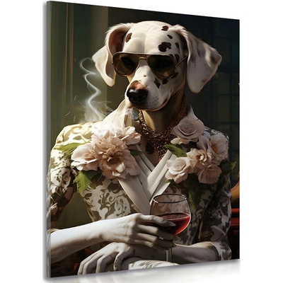 Obraz zvířecí gangster fena dalmatina - 40x60