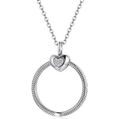 Linda's Jewelry Strieborný náhrdelník kruh lásky INH170