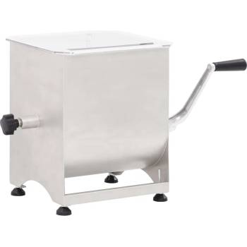 Image 1 of vidaXL Миксер за месо с редуктор, сребрист, неръждаема стомана (50960)