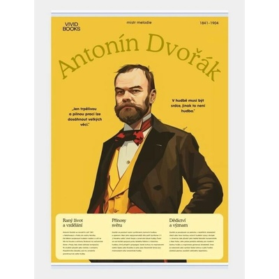 Plátěný obraz Antonín Dvořák 594 × 841 mm