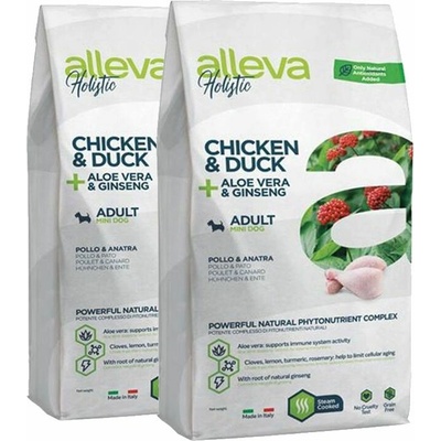 Alleva Holistic Adult Mini Chicken & Duck 2 x 12 kg