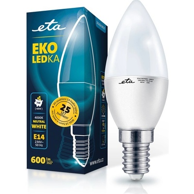 Eta EKO LEDka svíčka 7W, E14, neutrální bílá