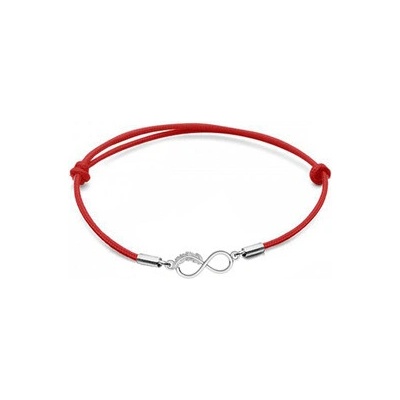 Nubis stříbrný textilní s nekonečnem SX124-R