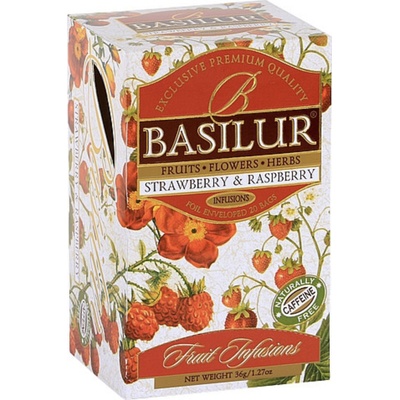 Basilur Fruit Strawberry & Raspberry 20 x 1,8 g