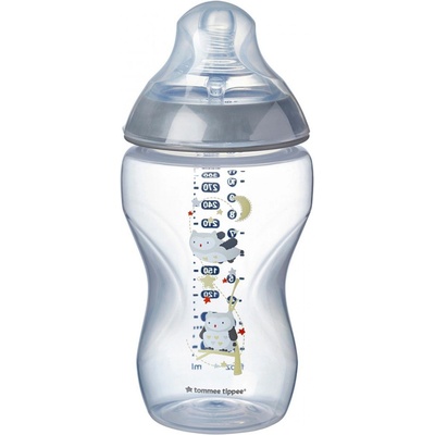 Tommee Tippee Шише за хранене Tommee Tippee Easi-Vent 3м+ 340 мл Бухали (TT.0040)