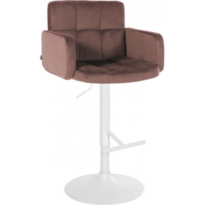 Design-shop Los Angeles bílá / samet hnědá