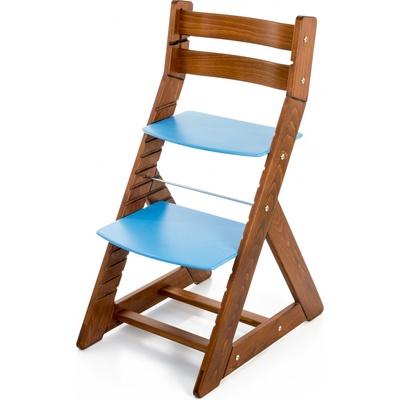 Hajdalánek Rostoucí židle Alma standard dub tmavý / modrá