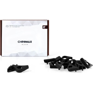 Noctua Аксесоар за вентилатор NA-SAVP1 chromax. black намаляване на вибрациите 12/14cm (NA-SAVP1 chromax.black)