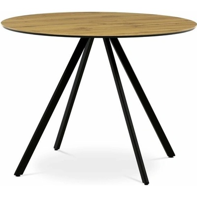 Autronic Twist HT-R5010OAK Jídelní stůl kulatý 100 x 100 cm dub