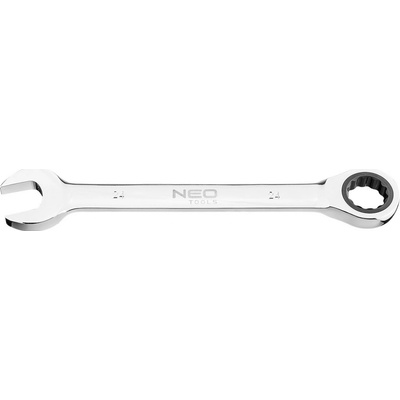 Neo Tools plochý očkový klíč s ráčnou 24 mm 09-043