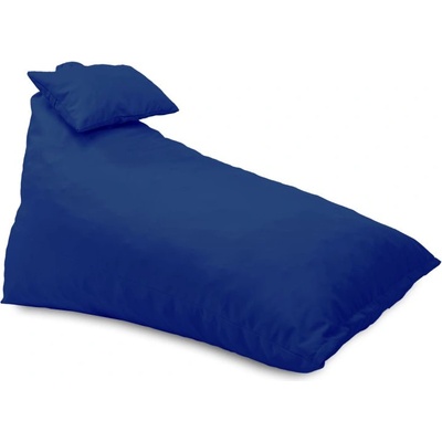 Pufrelax Пуф шезлонг и декортаивна възглавница Kudos, за открито, Кралско син