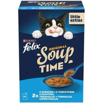 PURINA Felix Original Soup Time Box Fish 6 x 48 g
