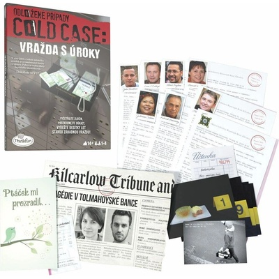 ThinkFun Odložené prípady: Vražda s úrokmi