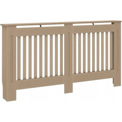 Kryt na radiátor MDF deska 152 x 81,5 cm hnědý
